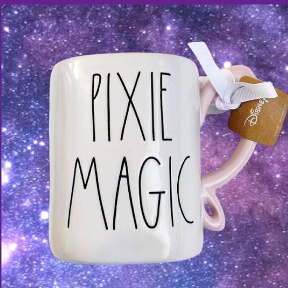 Magenta Rae Dunn x Disney Pink Tinkerbell Pixie Magic Mug NWT - Picture 5 of 17